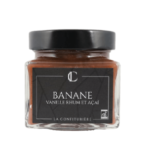 Confiture de banane vanille rhum et açai 200g