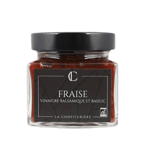 Confiture de fraise au vinaigre balsamique et basilic 200g