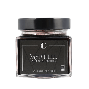 Confiture de myrtille aux cranberries 200g