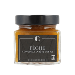 Confiture de pêche verveine à la fève tonka 200g