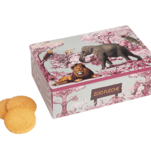 Boite de biscuits sablés pur beurre - zoo de la flèche 250g