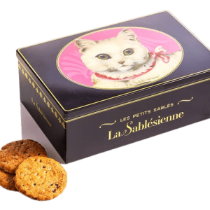 Boite à biscuits aux pépites de chocolat - Chat blanc 250g