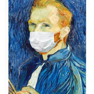 Affiche portrait masqué - Autoportrait Vincent Van Gogh