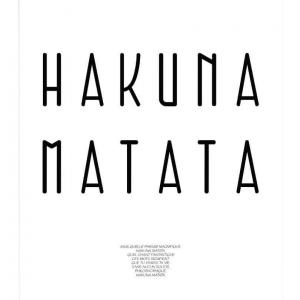 Affiche Hakuna Matata